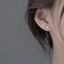 S999纯银蝴蝶耳线女夏季耳饰新款潮高级耳圈小众设计养耳洞图