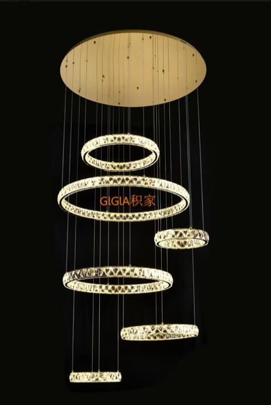 Light the crystal staircase lamp and the tower within a tower lamp gently