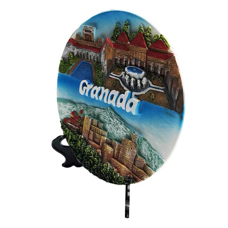 圆盘摆件/旅游纪念品/树脂工艺品细节图