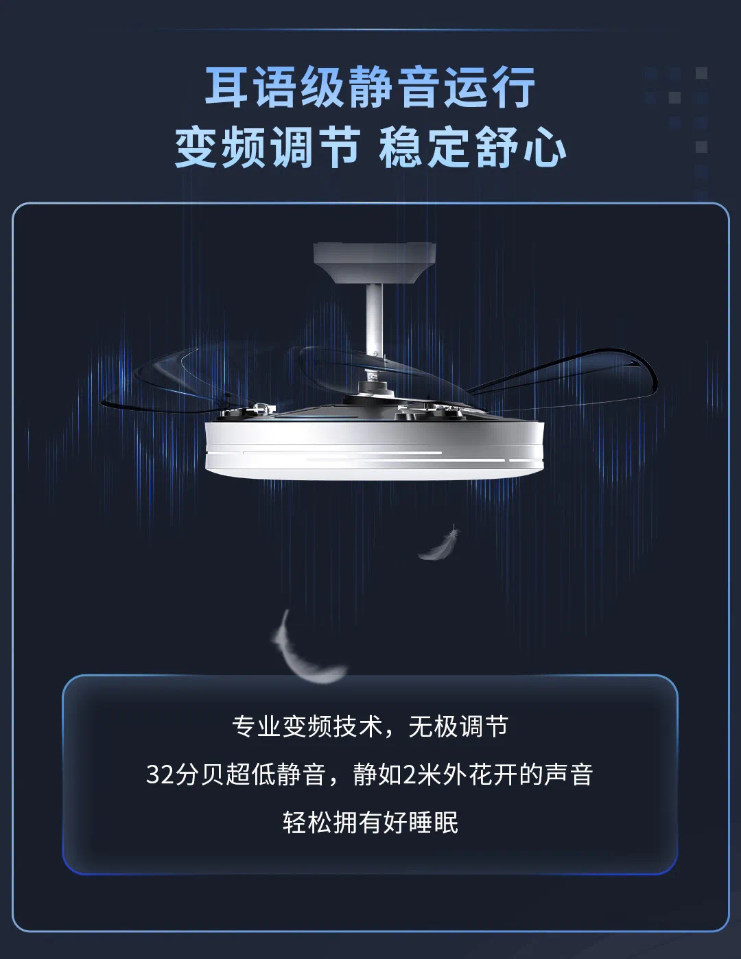 The OPPLE fan lamp is versatile, practical, elegant, stylish and of high grade Item Picture