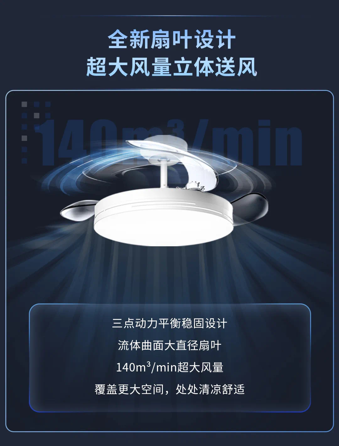 The OPPLE fan lamp is versatile, practical, elegant, stylish and of high grade details Picture