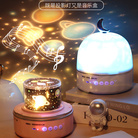 梦幻卡通投影仪小夜灯创意儿童卧室床头灯USB可充电音乐盒礼品灯