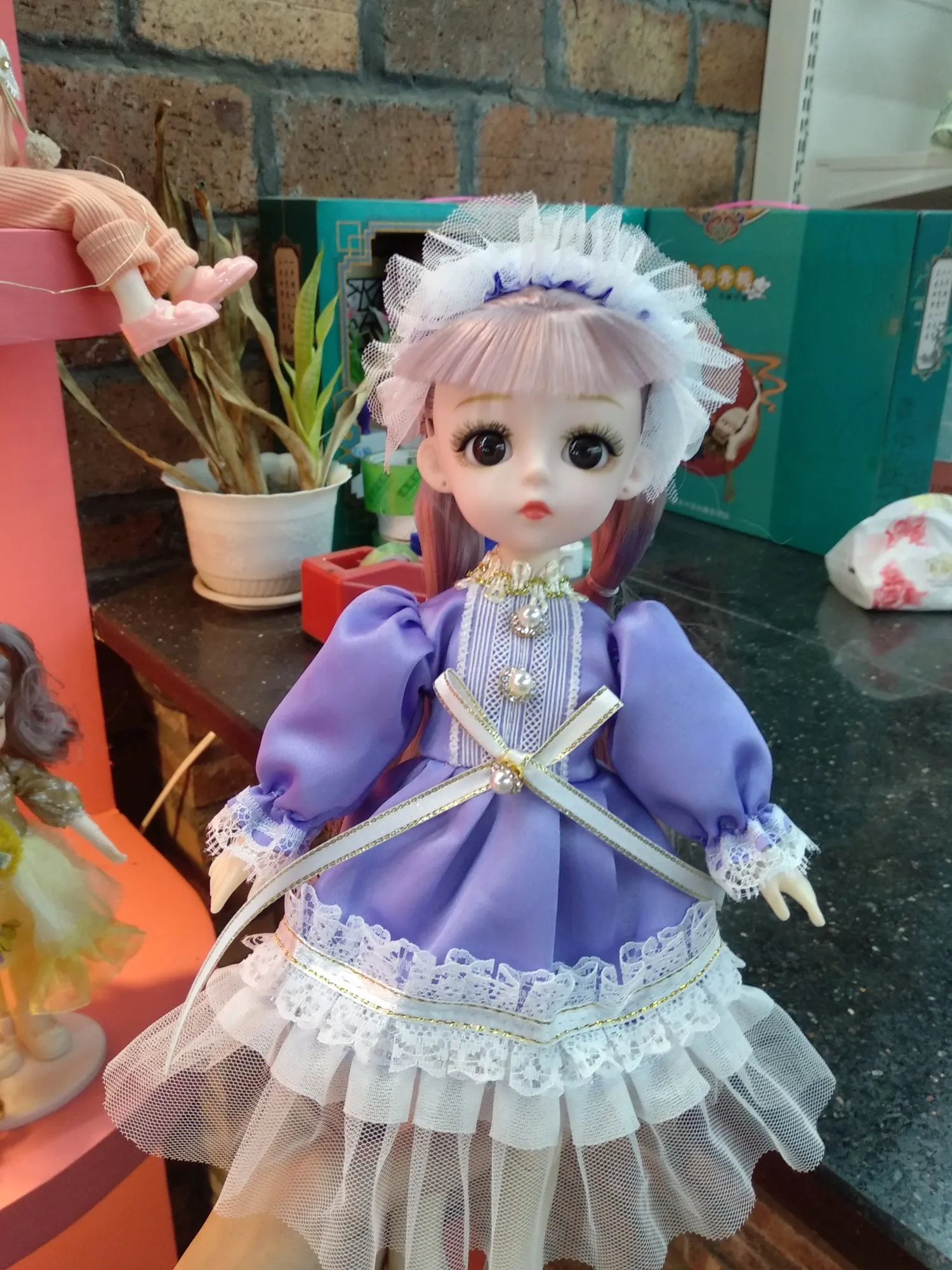 Princess Barbie doll 6 minutes 30 cm exquisite dress-up doll children 's girl birthday gift toy doll 🔥 🔥 🔥 Beiweiwei' s best-selling new product is coming, 30 cm girl Chinese clip head detail image 4
