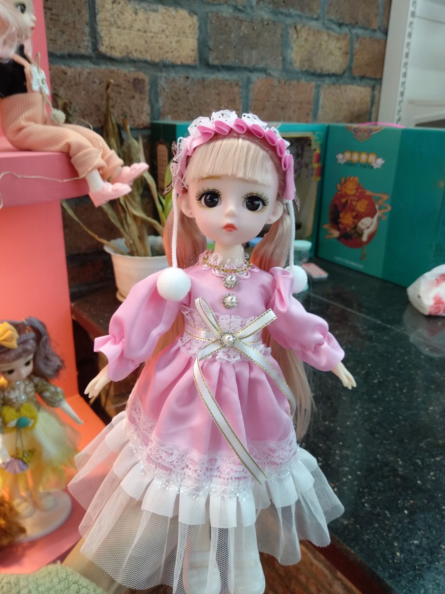 Princess Barbie doll 6 minutes 30 cm exquisite dress-up doll children 's girl birthday gift toy doll 🔥 🔥 🔥 Beiweiwei' s best-selling new product is coming, 30 cm girl Chinese clip head detail image 2