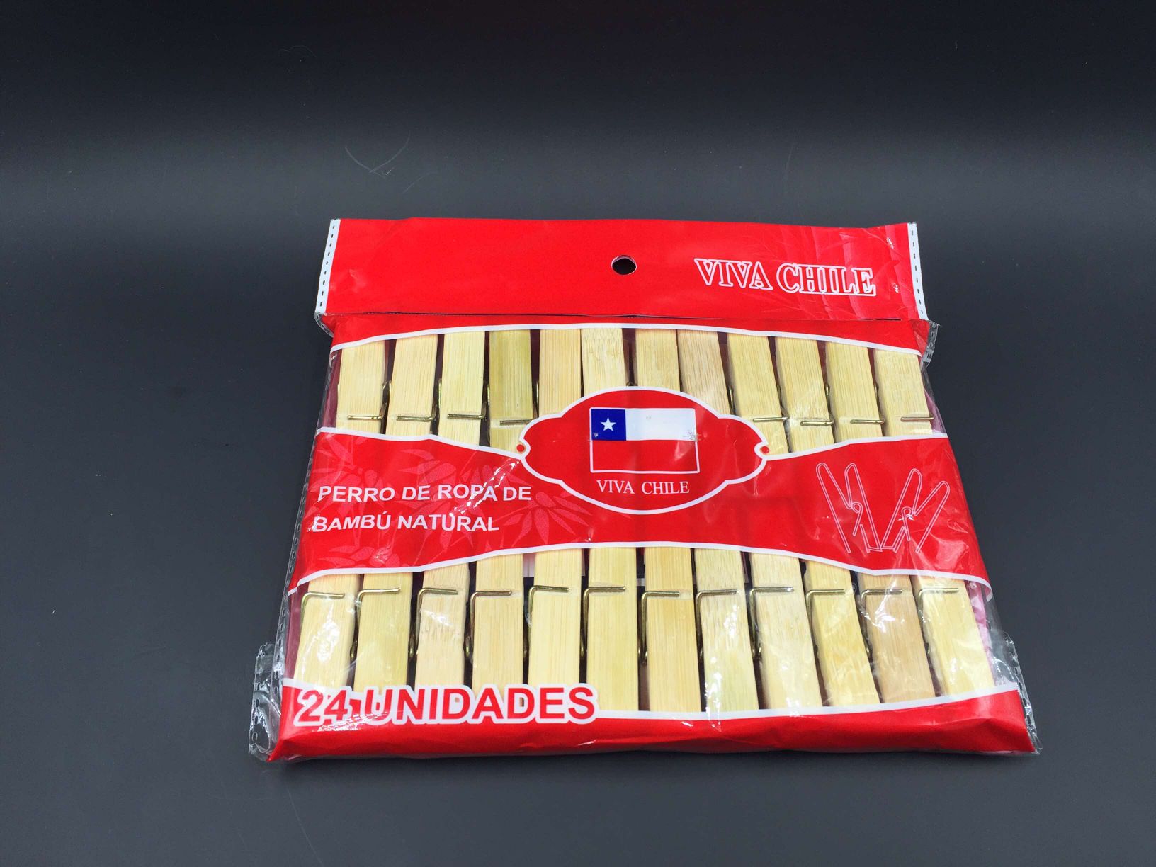 Xinwang brand bamboo clip storage clip 6001 factory direct supply, coat hook clip, bleached bamboo clip for vegetable greenhouses, transparent bag clothes clip, pants clip, storage clip details Picture