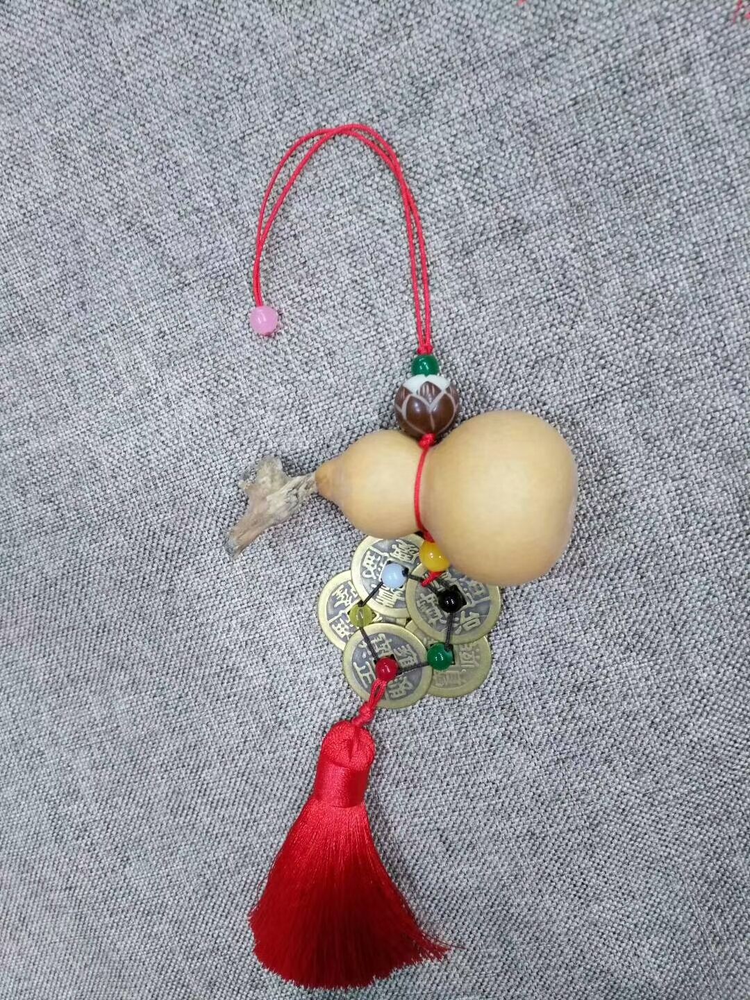 五行五帝天然白皮手捻葫芦