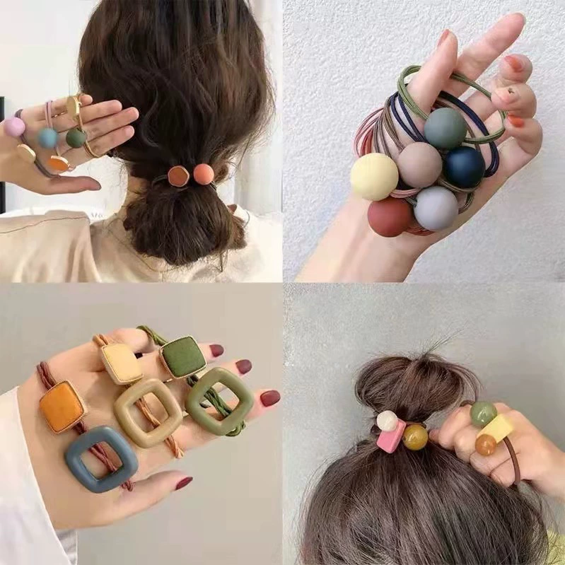 Wholesale of 70-piece sets of hair ties and rubber bands for women, simple and fashionable adult Korean-style hair bands that are popular online in 2022 details Picture