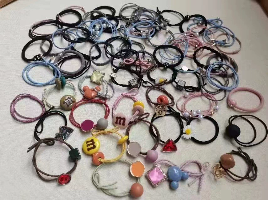 Wholesale of 70-piece sets of hair ties and rubber bands for women, simple and fashionable adult Korean-style hair bands that are popular online in 2022 detail image 2