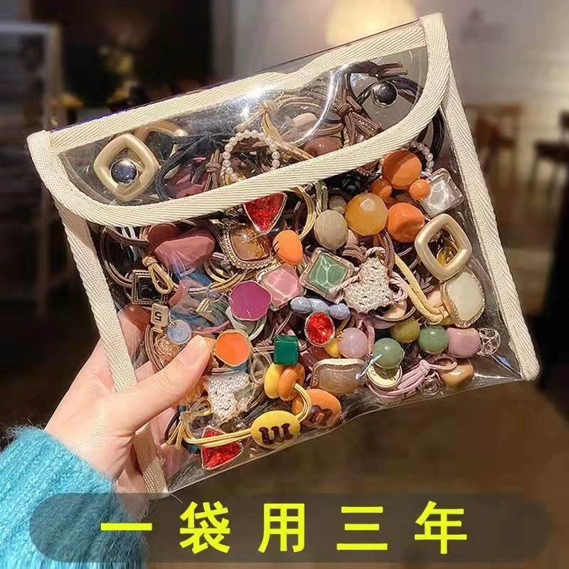 2022网红爆款70件套头绳橡皮筋女简约扎头发成人韩版时尚发圈批发 