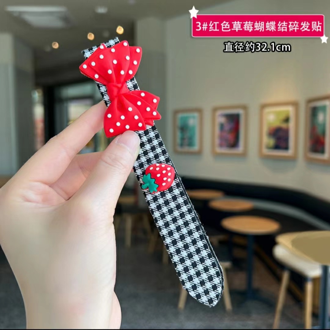 2022 New bow flower sweet forest-style children's hair band-aids that won't damage hair, simple and versatile braid headbands