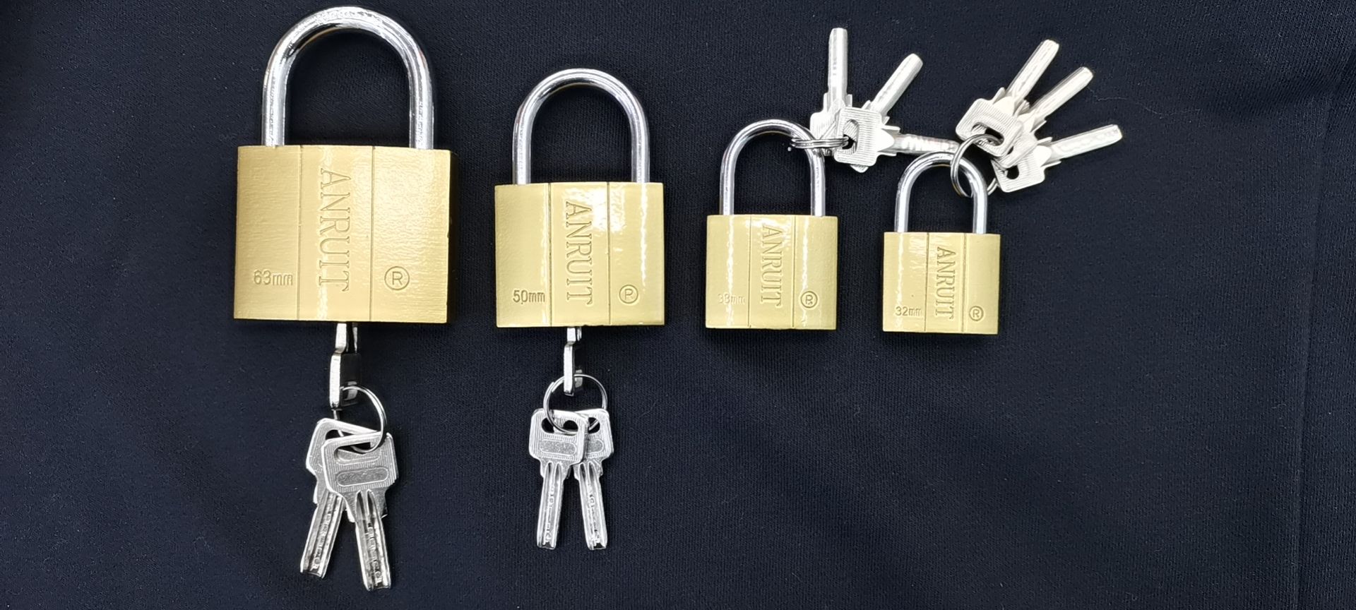 原子仿铜锁，品牌ANRUIT,YZFT32MM,38MM,50MM,63MM,75MM.铁挂锁详情图2