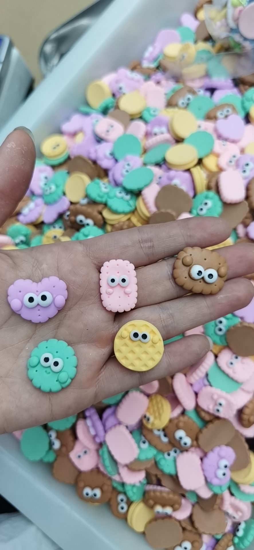 Resin cute cookies, cartoon cute plastic mixed, frosted resin patches, diy lucky bags, animal, flower and fruit accessories, factory direct sales