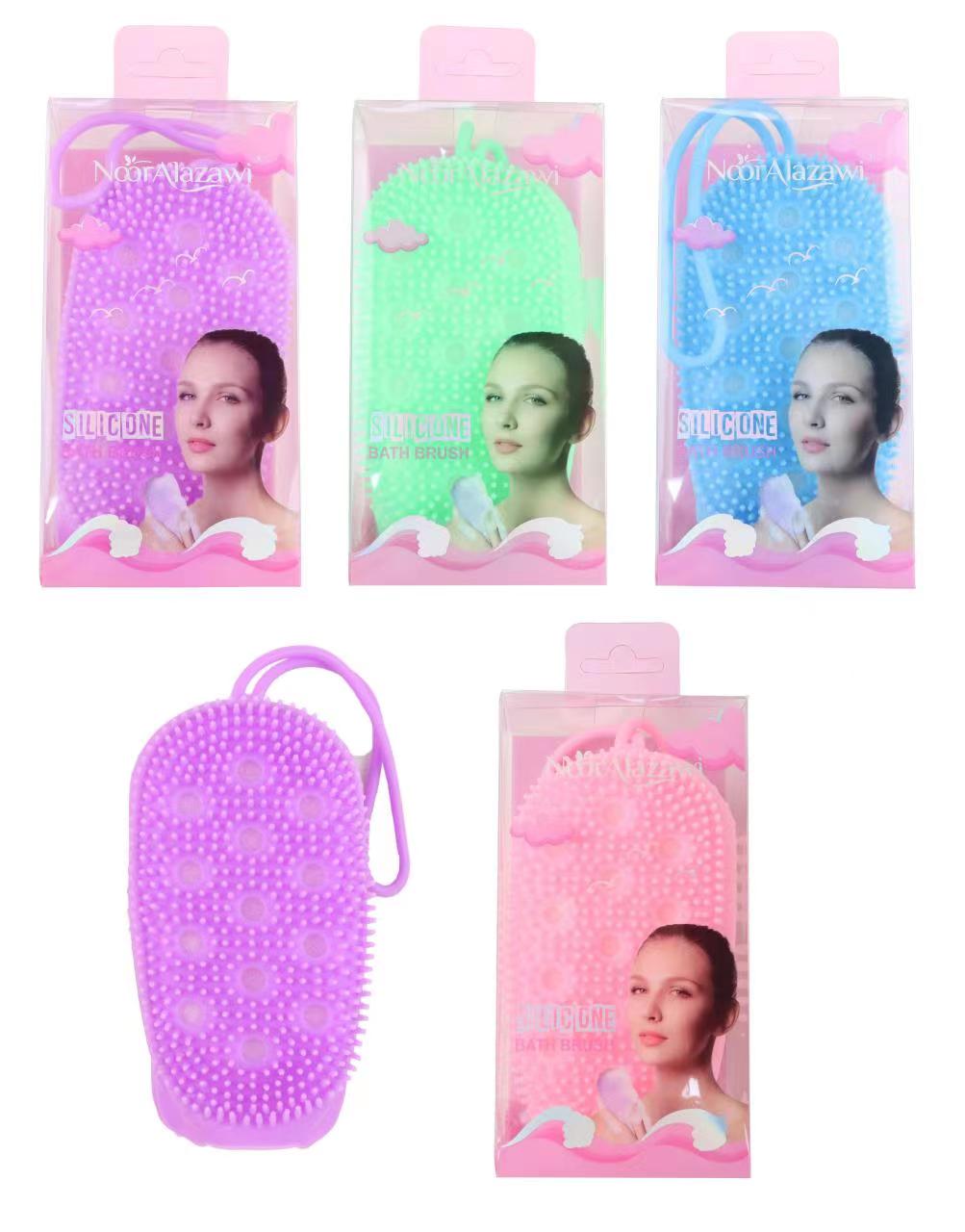 Bubble Bath Cleanser Silicone Bath Towel Double Side Massage Bath Brush full figure