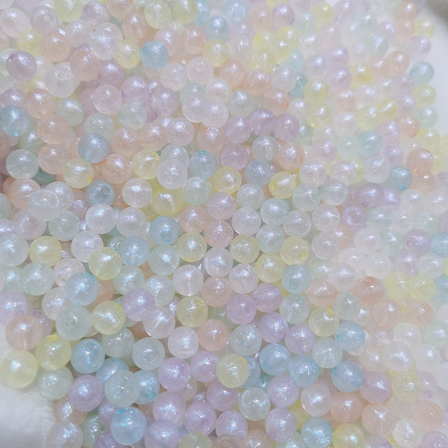 Mermaid Girl Acrylic Bead Aurora Bead Clothing Headwear Accessories diy Material Kit details Picture