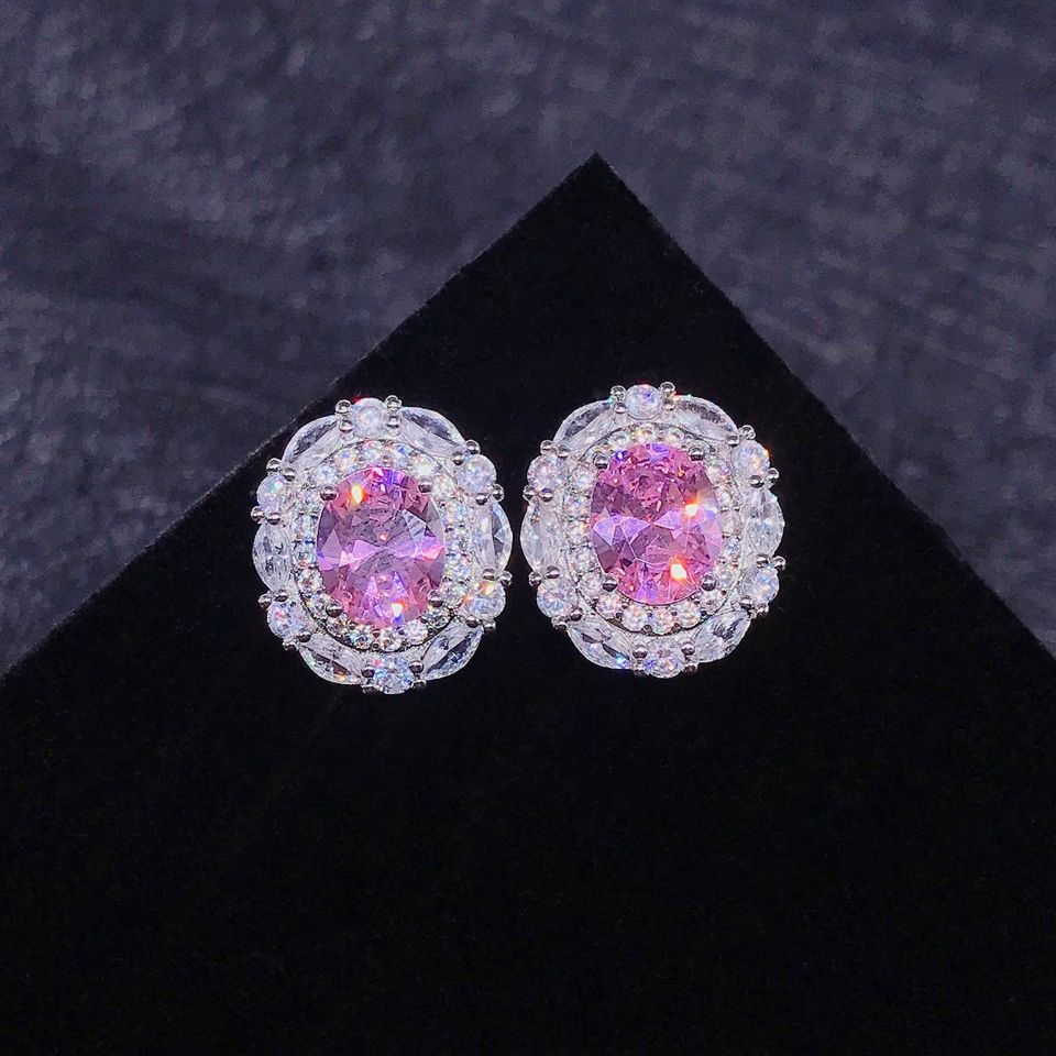 A light luxury high-end custom design synthetic high-carbon yellow diamond set detail image 5