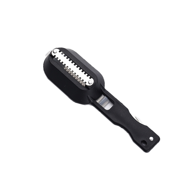 Stainless steel fish scale scraper with cover, fish scale remover, kitchen descaling tool, fish-killing device, planer for removing fish scales detail image 5