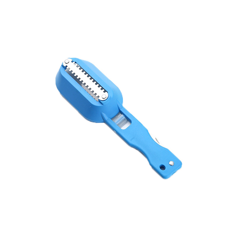 Stainless steel fish scale scraper with cover, fish scale remover, kitchen descaling tool, fish-killing device, planer for removing fish scales detail image 6