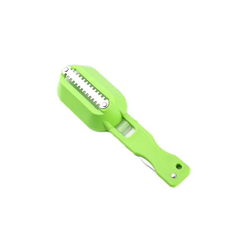 Stainless steel fish scale scraper with cover, fish scale remover, kitchen descaling tool, fish-killing device, planer for removing fish scales detail image 7