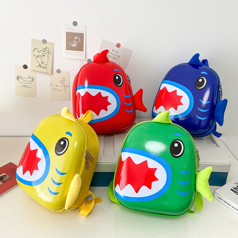 鲨鱼蛋壳幼儿园学前班书包时尚儿童休闲