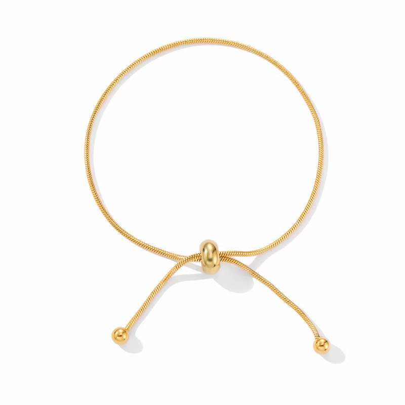 一款两戴圆蛇抽拉手链、脚链