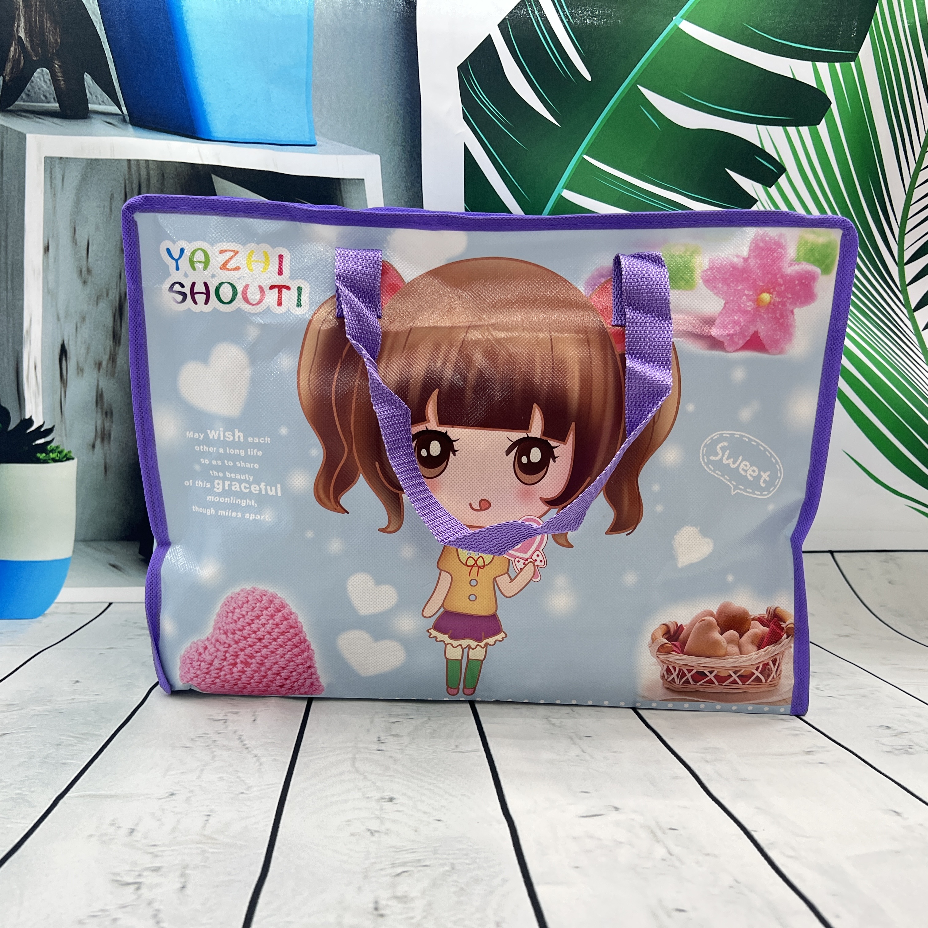 卡通无纺布袋/无纺布收纳袋/彩印无纺布袋细节图