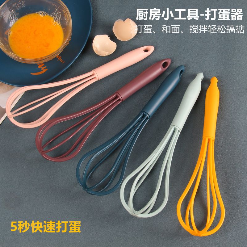 Food-grade PP plastic egg beater, multi-functional manual egg beater, creative kitchen tool, cream stirring tool details Picture