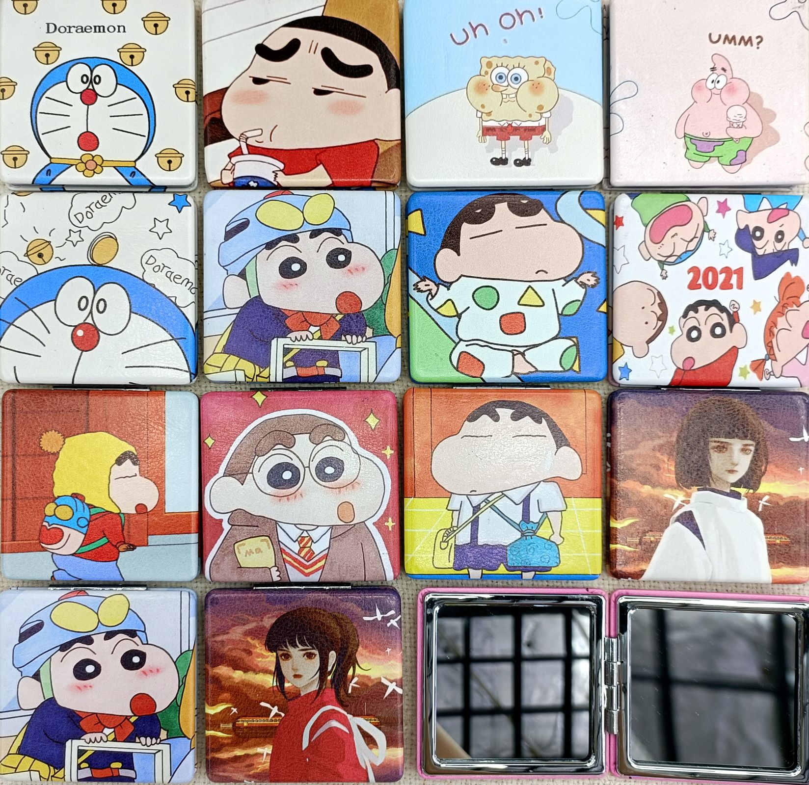 高档双面小镜子 化妆镜 口袋镜 可爱学生镜 礼品详情图2