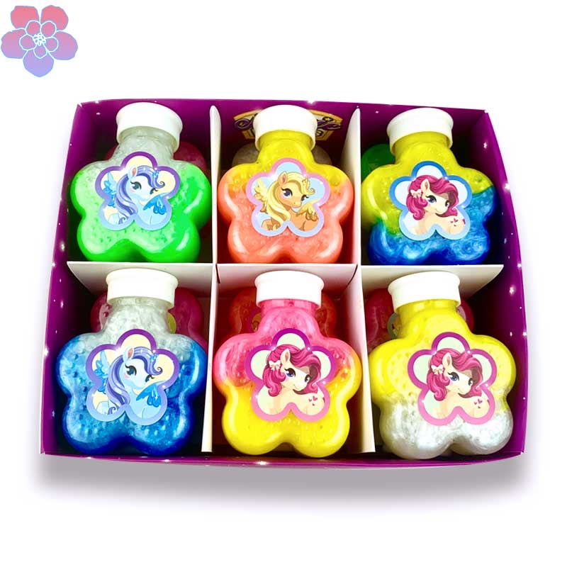 独角兽樱花瓶双色砂皮胶 珠光撞色 12瓶/彩盒 144瓶/箱自有工厂接受定制贴牌