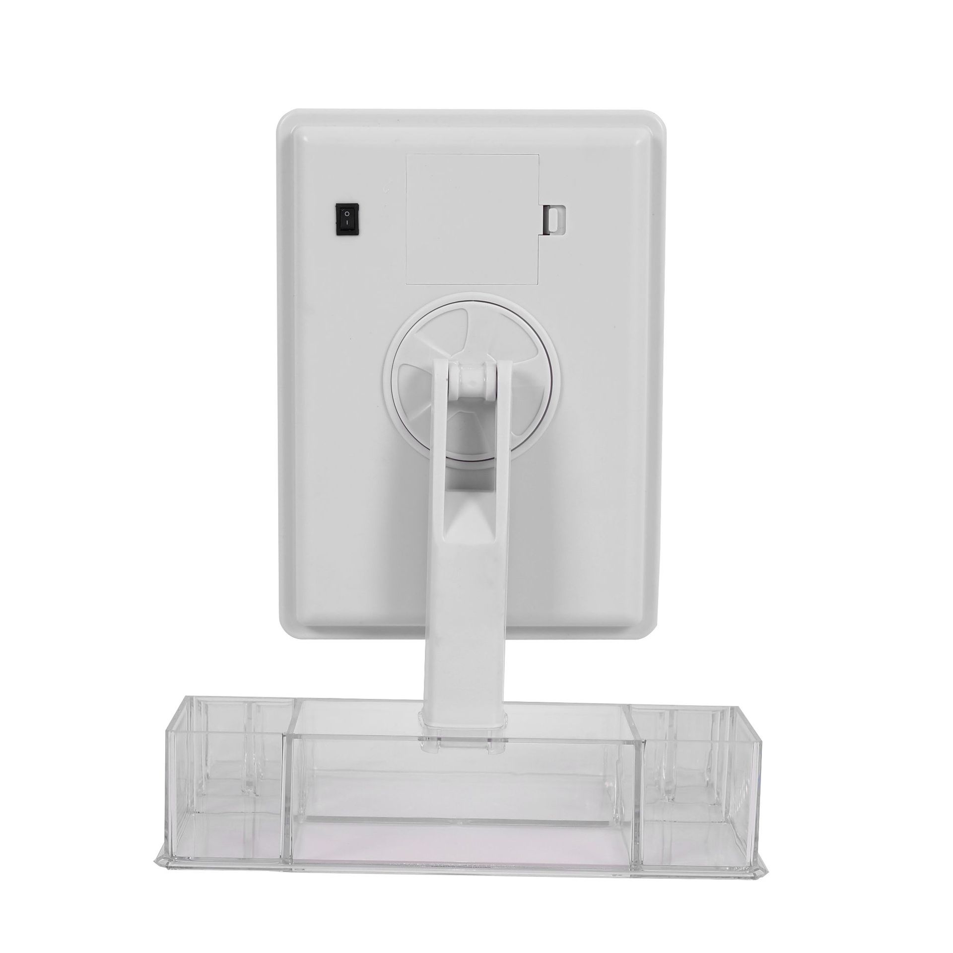 LED水晶灯泡方形4个灯泡 台式美容镜360度便携梳妆LED化妆镜带灯详情图7