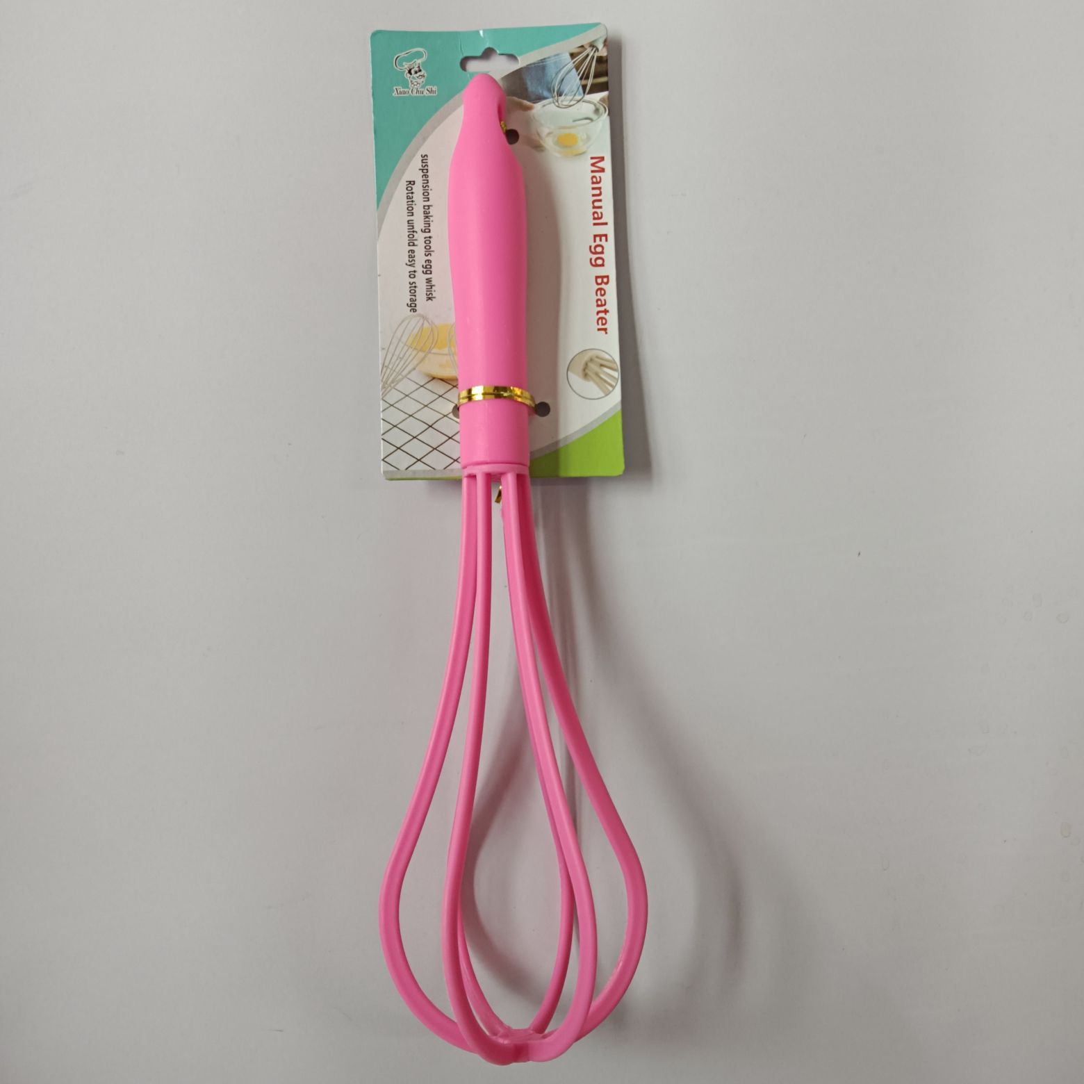 Food-grade PP plastic egg beater, multi-functional manual egg beater, creative kitchen tool, cream stirring tool