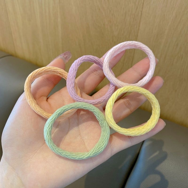 Best-selling macaron-colored hair bands for women, seamless and non-damaging to hair, hair ties, rubber bands, hair ties, hair accessories, hair ties detail image 19