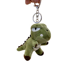 创意毛绒大眼小恐龙毛绒公仔包包挂件钥匙扣可爱卡通汽车钥匙链