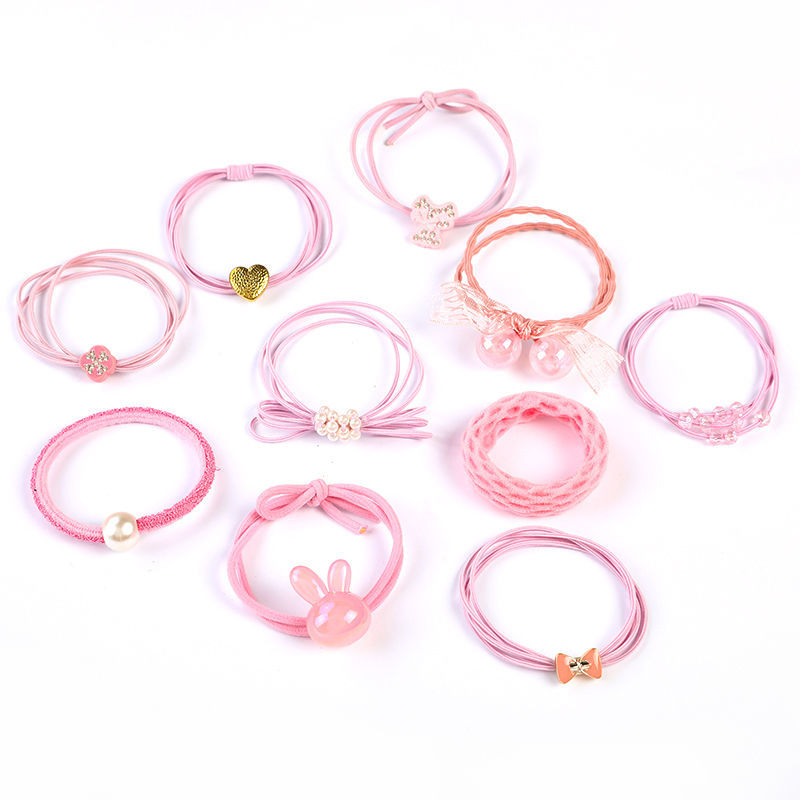 New girls' wholesale light luxury simple basic cartoon headband, girls' hair tie, girls' high school elastic rubber band headwear detail image 13