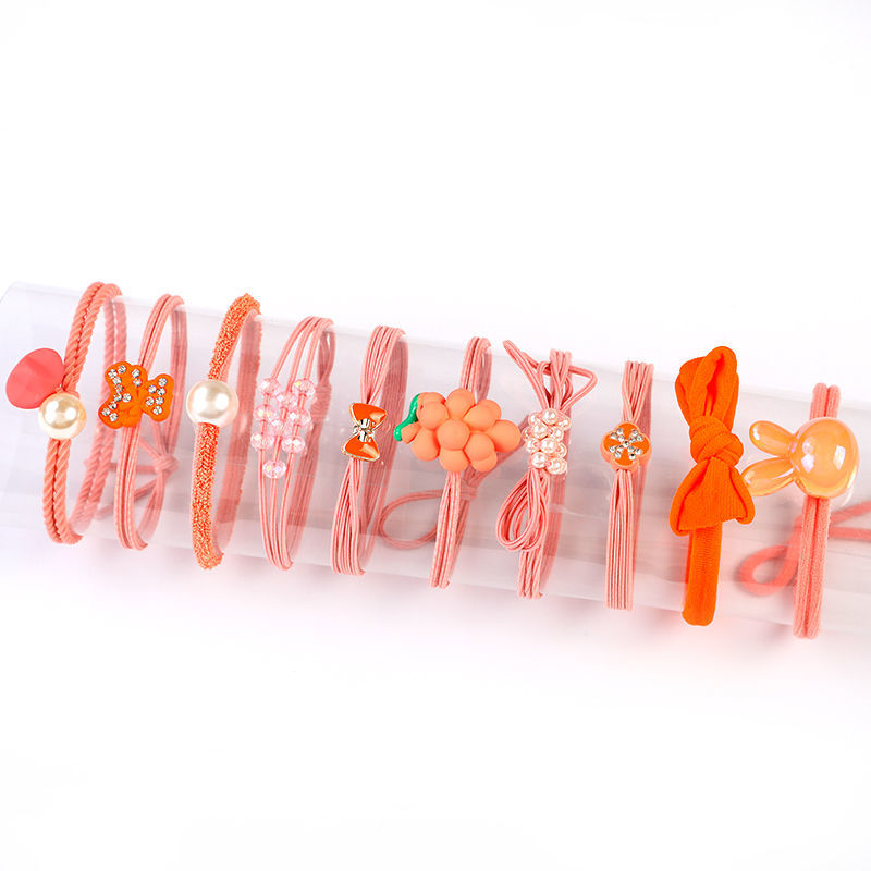 New girls' wholesale light luxury simple basic cartoon headband, girls' hair tie, girls' high school elastic rubber band headwear detail image 16