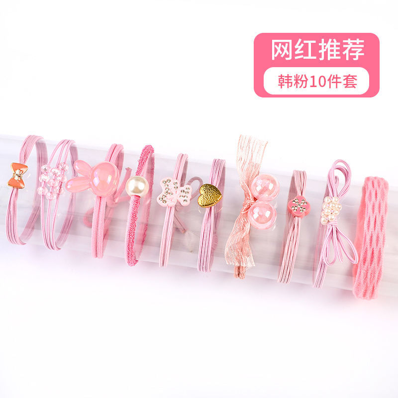 New girls' wholesale light luxury simple basic cartoon headband, girls' hair tie, girls' high school elastic rubber band headwear detail image 12