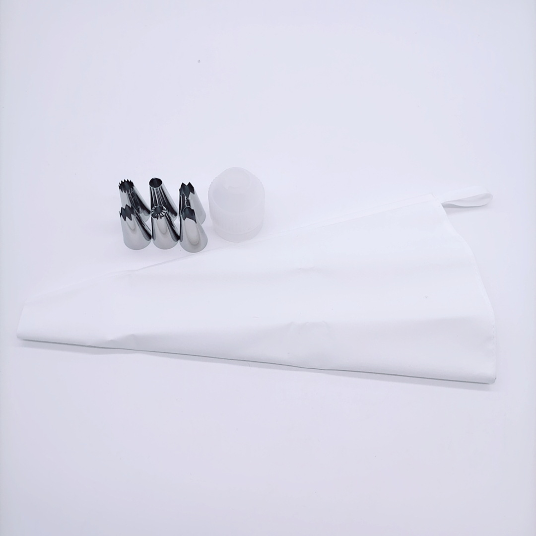 6-piece piping nozzle set, piping converter, silicone piping bag, cream squeezing tool, baking cake piping detail image 6