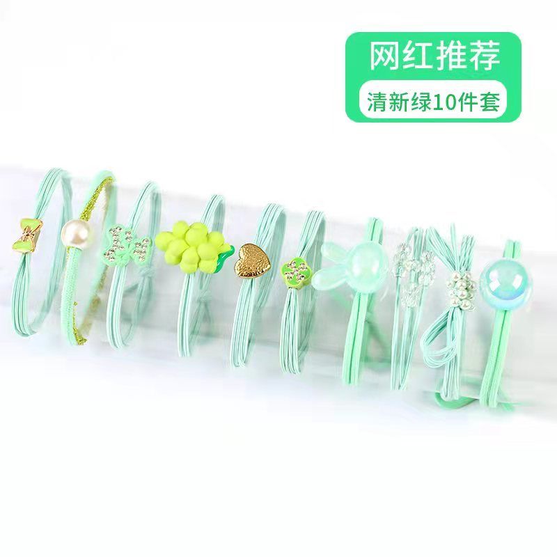 New girls' wholesale light luxury simple basic cartoon headband, girls' hair tie, girls' high school elastic rubber band headwear Item Picture