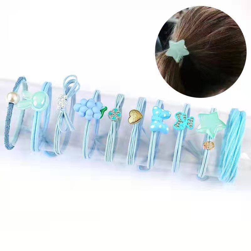 New girls' wholesale light luxury simple basic cartoon headband, girls' hair tie, girls' high school elastic rubber band headwear detail image 6