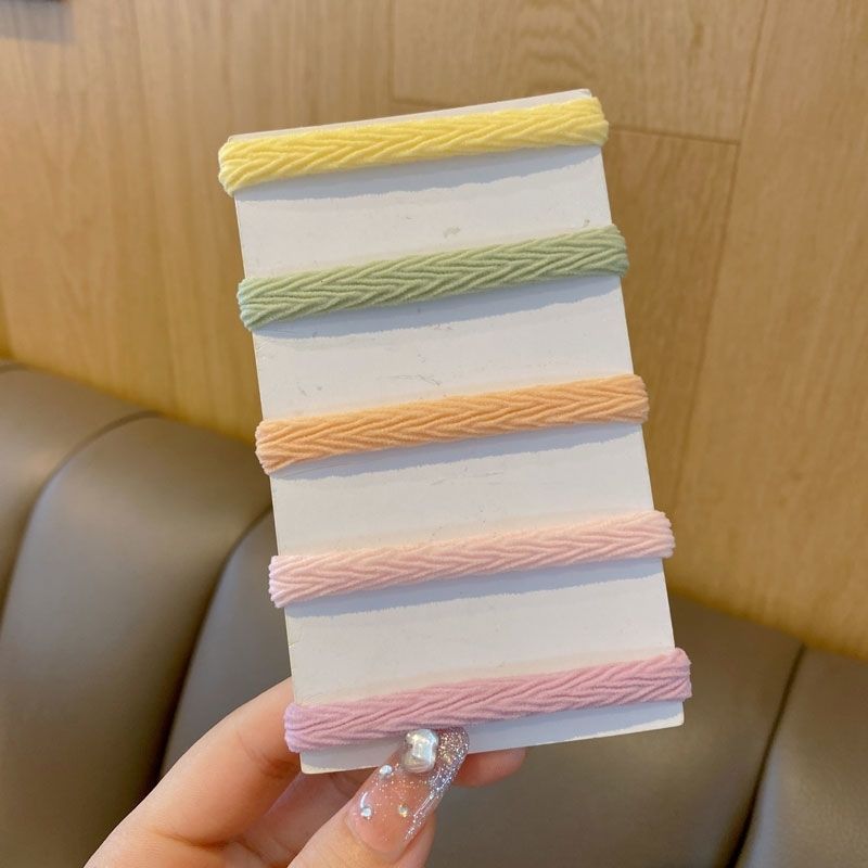 Best-selling macaron-colored hair bands for women, seamless and non-damaging to hair, hair ties, rubber bands, hair ties, hair accessories, hair ties detail image 13
