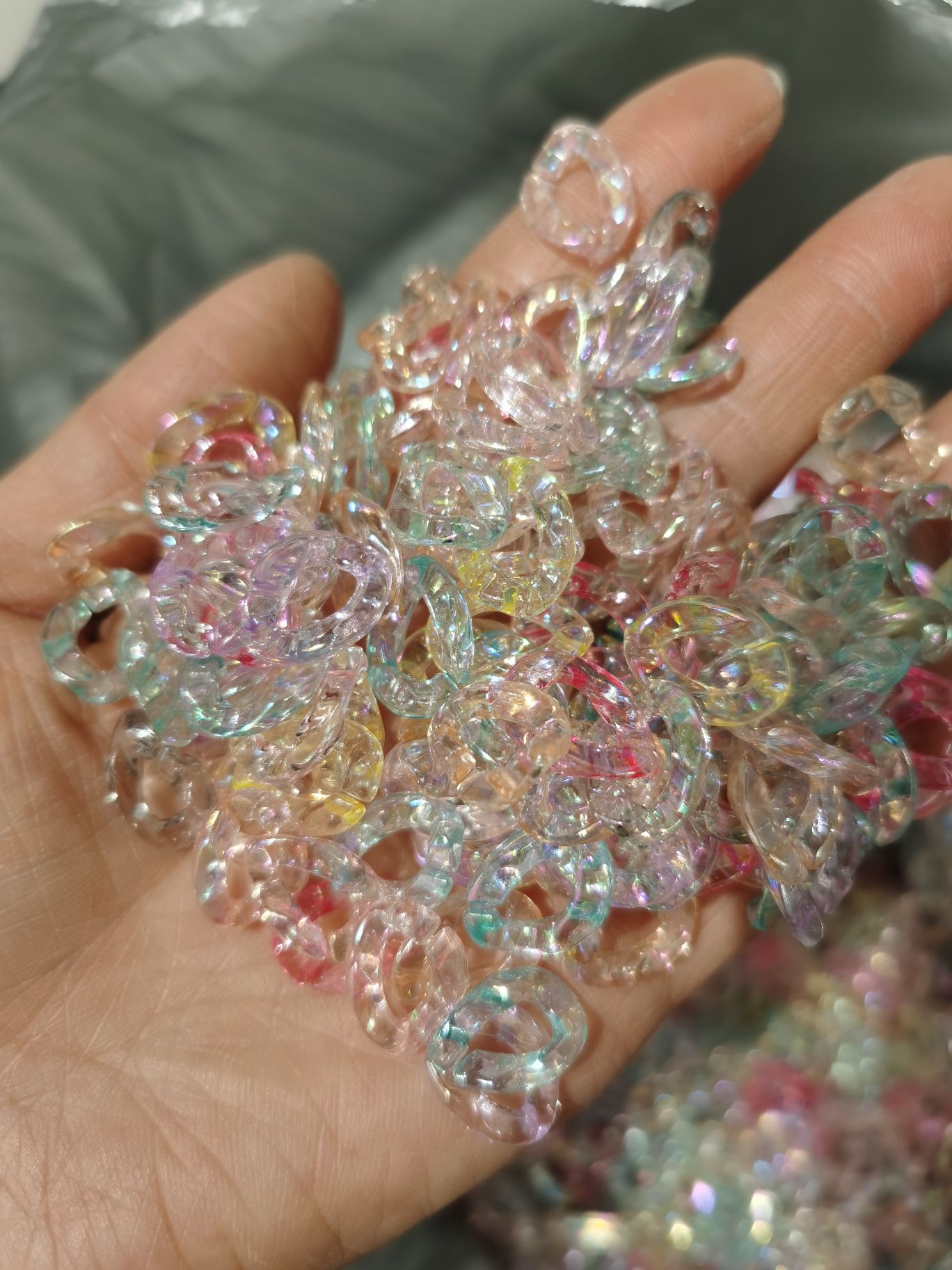 تم ربط سلسلة AkleABS بسلسلة حلوة الحلوة ذات اللون الربيعي المتطاير، علب الحلي (DYY) Item Picture