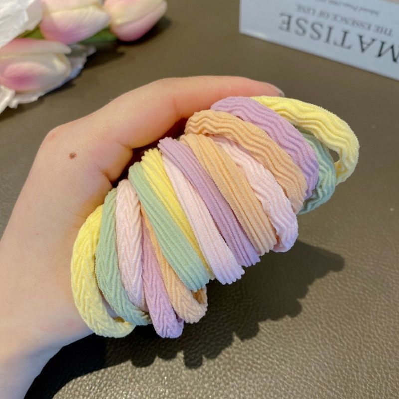 Best-selling macaron-colored hair bands for women, seamless and non-damaging to hair, hair ties, rubber bands, hair ties, hair accessories, hair ties