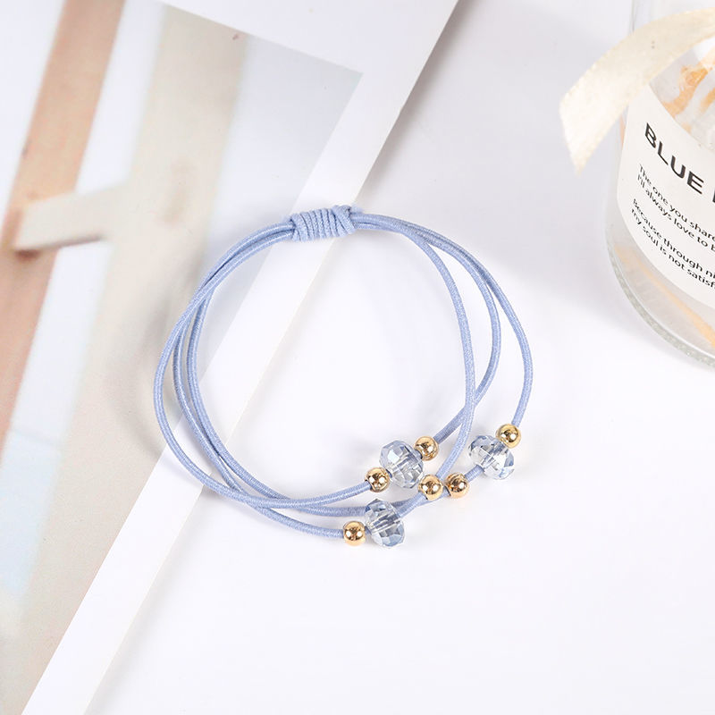High appearance level, simple crystal hair band, adult hair tie, women's hair tie, rubber band, Korean version headwear, crystal hair tie detail image 16