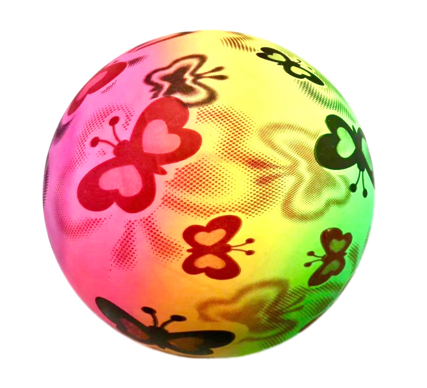 Pvc Rainbow Ball Inflatable Beach Ball 9-Inch Children's Toy Pat Ball full figure