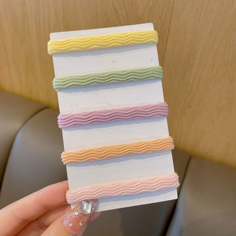 Best-selling macaron-colored hair bands for women, seamless and non-damaging to hair, hair ties, rubber bands, hair ties, hair accessories, hair ties detail image 17