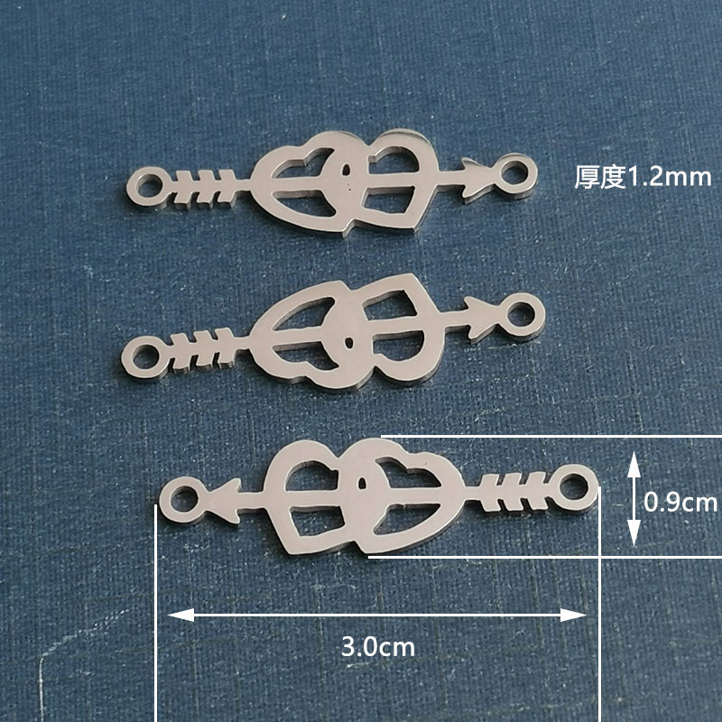 小众设计感一箭穿心爱心项链手链吊坠个性潮女款蛇骨链ins项饰 详情图2