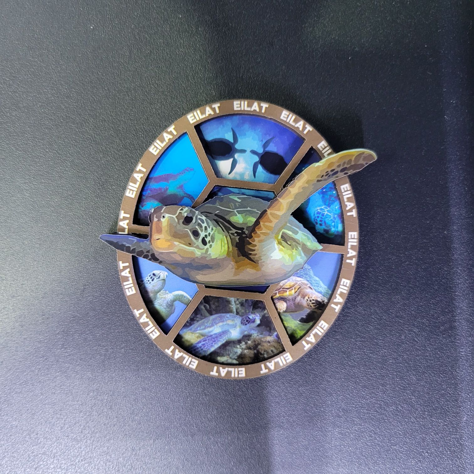 Wooden fridge magnets, island and ocean turtle travel handicrafts, fridge magnets, magnetic stickers