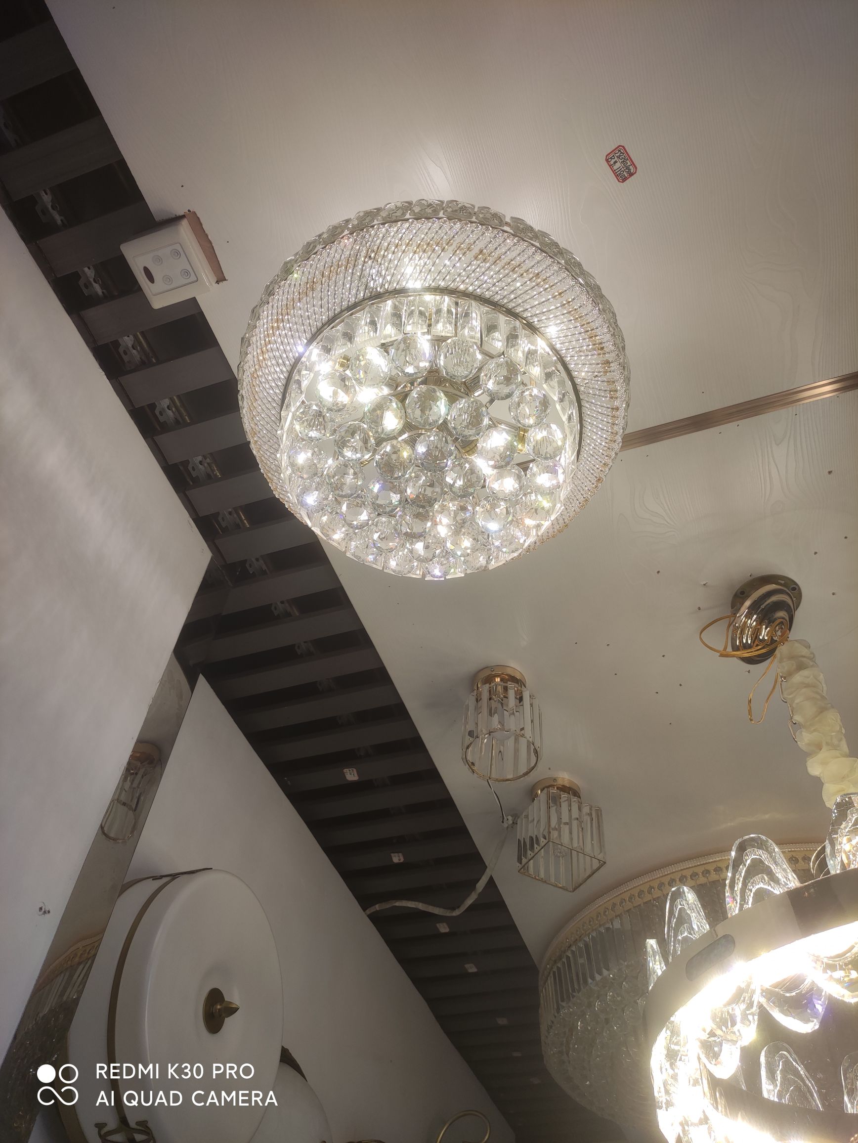 Semi-hanging crystal chandelier 58380, size 450Cm Specification image