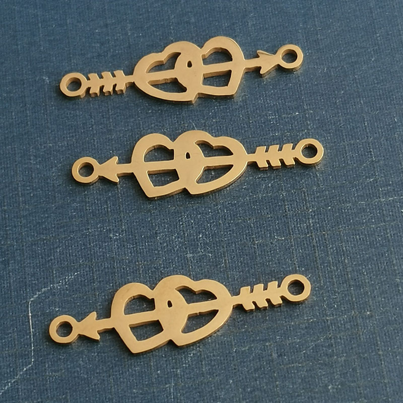 小众设计感一箭穿心爱心项链手链吊坠个性潮女款蛇骨链ins项饰 详情图4