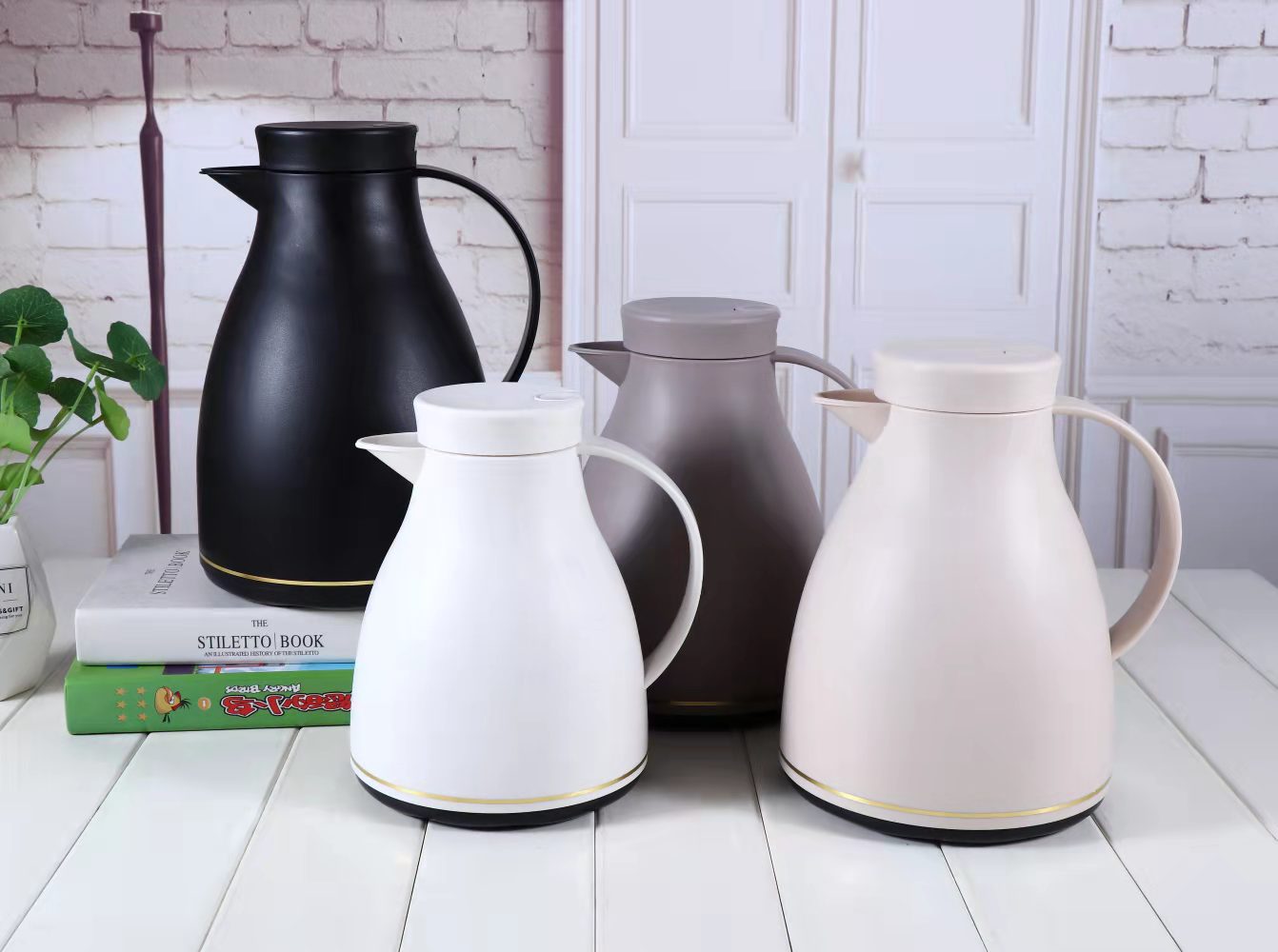 New Yc-32150 Frosted Feel Asbestos Free Glass Inner Container Coffee Pot 1500Ml Large Capacity Specification drawing