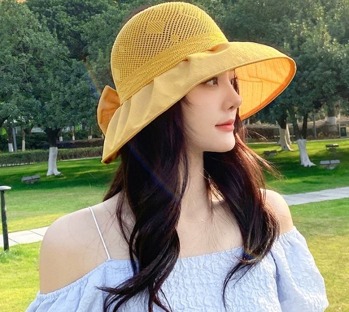 新款防晒帽子女士遮阳防紫外线夏天空顶帽防晒遮脸大帽沿透气女帽详情图9